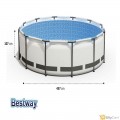 Bestway Steel Pro Maxpool Set+Filter Pump+Ladder+ Cover 4.57M X 1.07M 26-56488