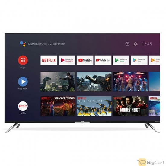 ARRQW 75 INCH LED 4K UHD HDR Smart TV Frameless Design Android11RO-75LCS -11