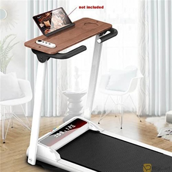 BODY BUILDER FOLDABLE FITNESS TREADMILL HOME FOLDING RUNNING MACHINE ELECTRIC MULTIFUNCTIONAL WALKING MACHINE W/ REMOTE CONTROL 220V-38-33-1193 Brown