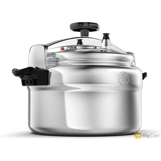 Saif Aluminum Pressure Cooker 7L Silver - 7L