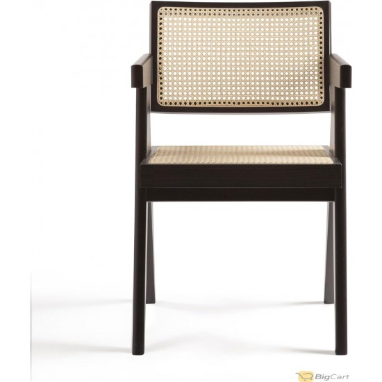 Klarel Chandigarh Armchair, Black Beech