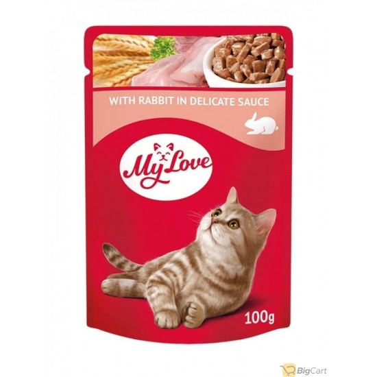 My love rabbit wet cat food with jelly