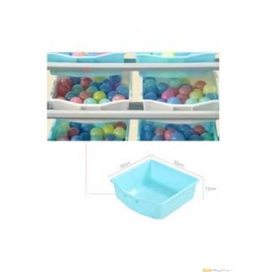 Deluxe Multi-Bin Toy Organizer - Blue - Grey - FJY-91