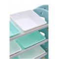 Deluxe Multi-Bin Toy Organizer - Blue - Grey - FJY-91