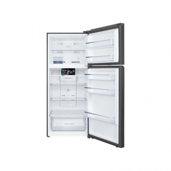 General Supreme 2-Door Refrigerator with Freezer (14.9 Ft, 420 Liter) Inverter Black Steel GS56BSI