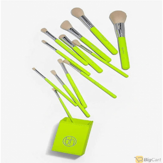 BH Cosmetics Colour Festival Brush Set With Brush Holder - 12 Pieces