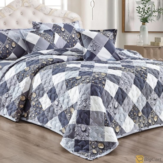 Moonlight Compressed Comforter Set, 6 Pieces Luxurious Patterned King Size Multicolour05