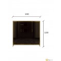 Shoe Cabinet with Drawer and 3 Doors - Wooden Cabinet, 100 cm x 45 cm x 100 cm - Zahrat-27