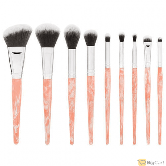 BH Cosmetics Rose Quartz Brush Set - 9 Pieces