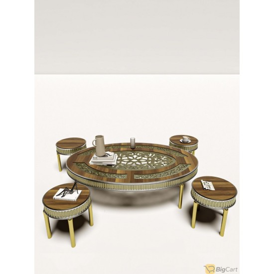 Turkish Table Set of 5 Pieces - Modern Design for Elegant Home Decor - Zahrat-20