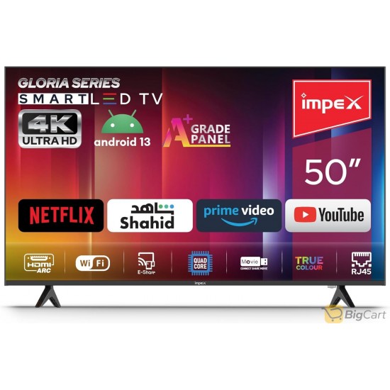 تلفزيون GLORIA LED الذكي مقاس 50 بوصة - GLORIA 50 UHD SMART