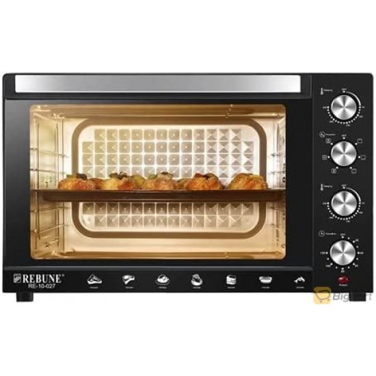 Electric Oven by Rebune, with a capacity of 100 liters and a power of 2800 watts, RE-10-027