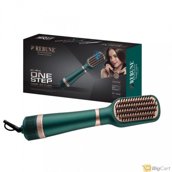 REBUNE Hair Styler 2 in 1 1300 Wat green- RE-8888