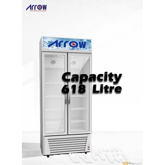 Aro 22.7 Cu. Ft. Display Refrigerator, White - RO-650SCK