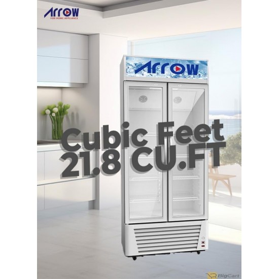 Aro 22.7 Cu. Ft. Display Refrigerator, White - RO-650SCK