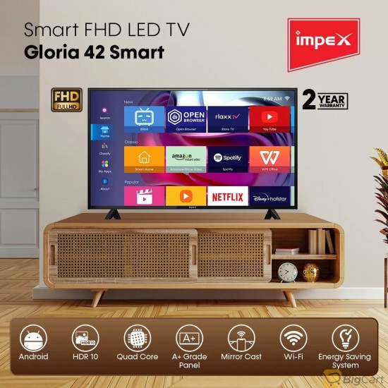 تلفزيون GLORIA LED الذكي مقاس 42 بوصة - IX42FHDS