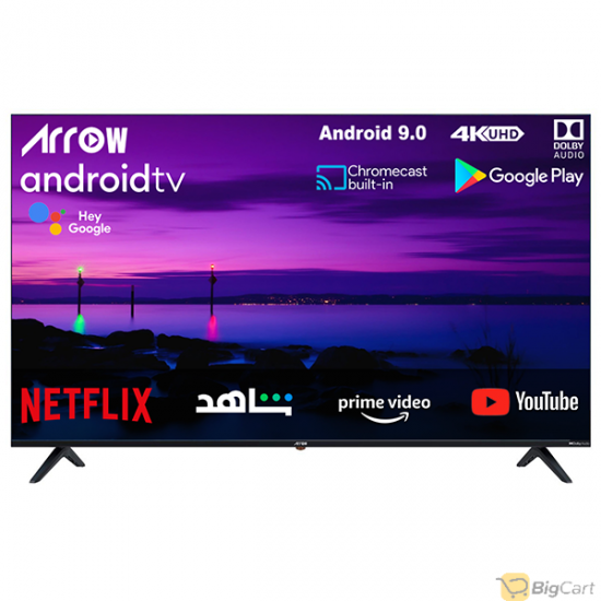 ARRQW 55 INCH LED 4K UHD HDR Smart TV, Black .RO-55LEG