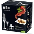 Braun Hand Blender Multiquick 5-600W With 600ml Bpa-Free Beaker, 500ml Chopper, Whisk, Dual Speed, Splashcontrol & Powerbell Technology Mq 535 Sauce White/Grey