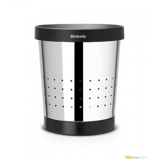 Brabantia Trash Can Cone Shape With Holes 11 L - Polished Steel