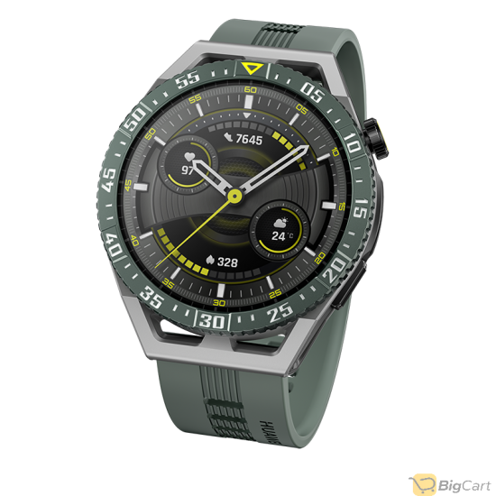 ساعة ذكية من هواوي إصدار GT 3 SE مع بطارية تدوم حتى 14 يوماً مقاس 46 ملم-أخضر