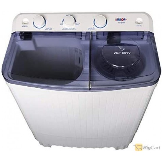 Arrow Top Loading Semi-Automatic Washing Machine, 7 Kg, with 1 Wash Program | RO-07TTB