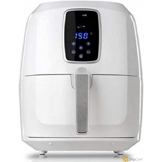 Healthy 6-liter digital air fryer in white color from Al Saif, model AL7203