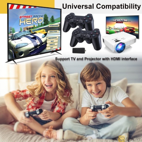 Classic Retro Game Console with Dual 2.4G Wireless Controllers Game Consoles for 4K TV Video Game Console Built-in 64GB TF Card 10000 Classic Games Plug & Play HDMI-compatible
