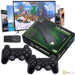 Retro Game Console Stick, 64G Nostalgia Game Stick with 20000+ Video Games,  9 Emulator Console Plug and Play for TV, Retro Play Compatible with