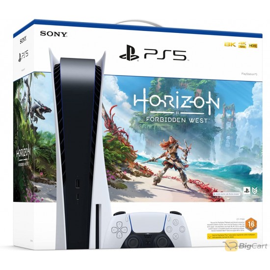 Playstation 5 Disc Console (KSA Version) With PC5 Horizon Forbidden West DLC