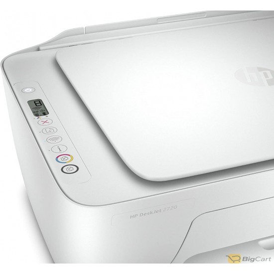 Hp Deskjet 2720 All-In-One Printer Wireless Print Copy Scan - White