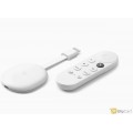 Chromecast 4K Google TV with Remote Streaming Entertainment Broadcasting on Your Phone with Voice Search Remote to Watch Movies and Shows and Netflix White