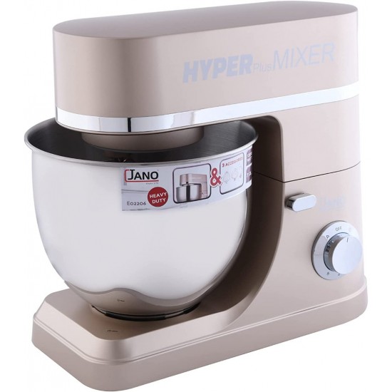Electric stand mixer from Jano Hyper Plus, with a capacity of 7 liters and a capacity of 1200 watts
