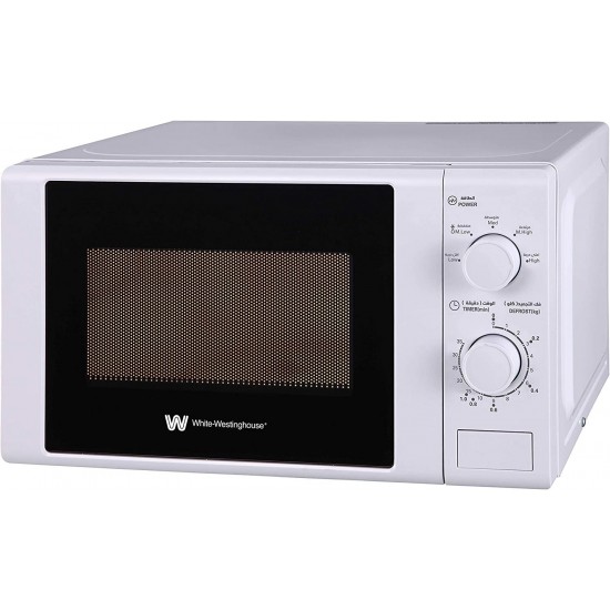 White Westing House 20 Litre Microwave Oven with Mechanical Control | Model No WMW20VW