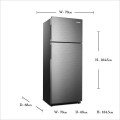 Arrow Double Door Refrigerator, 479 Liters - 16.9 Cu Ft - Silver Color