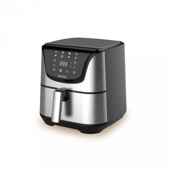 General Supreme Air Fryer with a capacity of 5.5 liters, digital touch control, with a capacity of 1700 watts, steel: GSA55ST