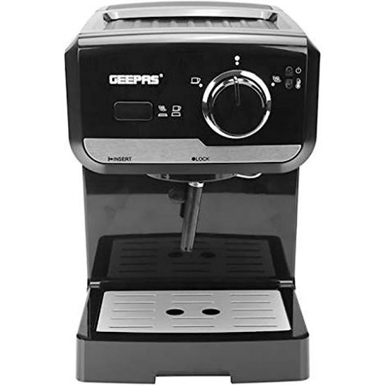 Geepas Powder Combination Coffee Machine,Black - Gcm6108