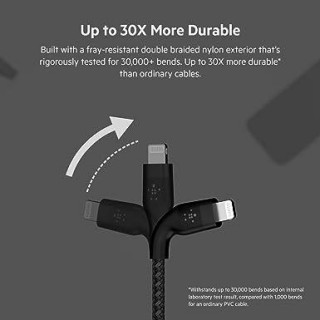 Belkin Boost Charge USB Type-A to Micro-USB Cable (3.3', Black)