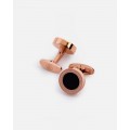 Cufflinks for men with a luxurious design in rose gold color