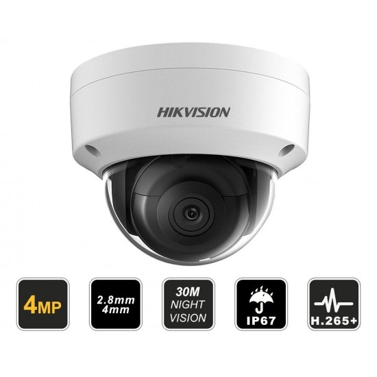 (DS-2CD1143G0-I) Hikvision 4MP IR Fixed Dome Network Camera