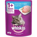 Whiskas Ocean Fish In Jelly Pouch Cat Food, 80G