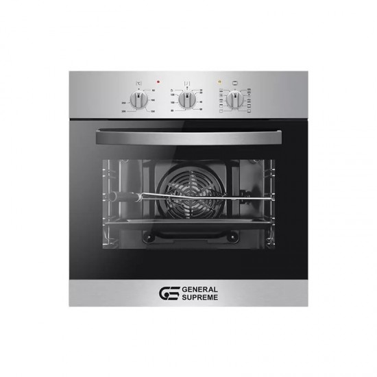 Built-in oven, General Supreme, 60 cm, electric steel, 10 programs, Poland, GSO605PEML