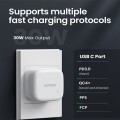Ugreen Wall Charger PD Port Fast Charger 30W - White