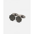 Cufflinks for men with an elegant design in gray color