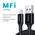 UGreen Charging and Sync Data Cable USB to Lightning 1m - Black