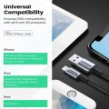 UGreen Aluminum Braided Charging and Sync Data Cable USB to Lightning 1m - Black