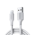 UGreen Alu Case Braided Charging and Sync Data Cable USB to Lightning 1m - Silver