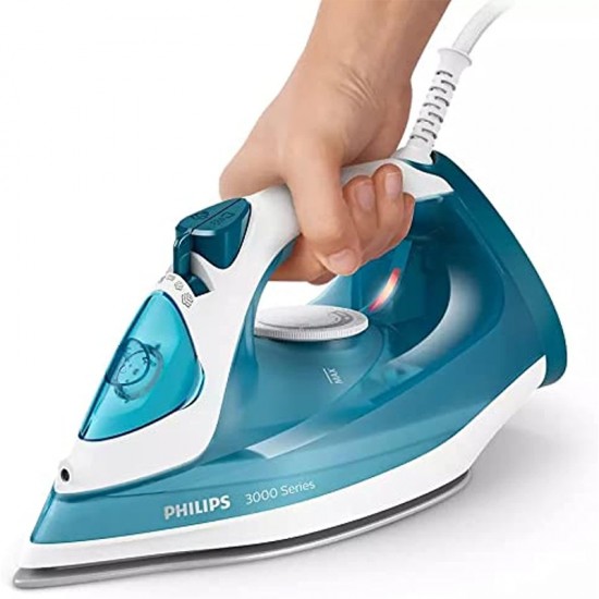 Philips 3000 Series Steam iron DST3011/26, 2100W,140 g steam boost, 30g/min continuous steam, Blue