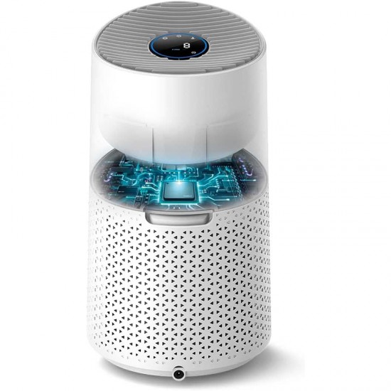 PHILIPS Air Purifier High Performance for Rooms Size of 78 m² removes house dust/aerosols and uncomfortable smell