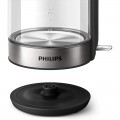 Philips Series 5000 Glass Kettle Stainless Steel, Crystal 2200W 1.7L