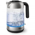 Philips Series 5000 Glass Kettle Stainless Steel, Crystal 2200W 1.7L